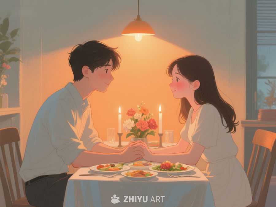 烛光晚餐下的浪漫对话 1238