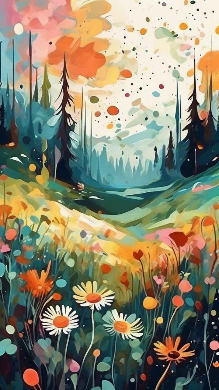 印象派抽象插画 173