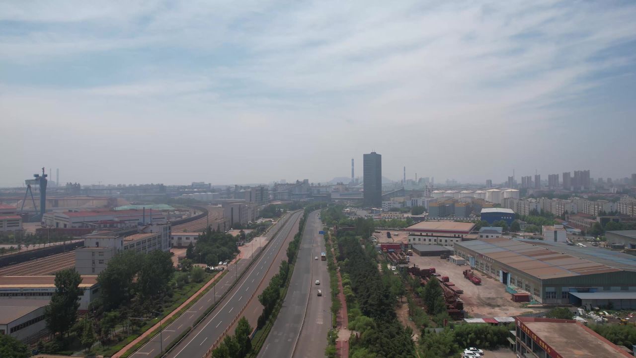 海边港口码头进出口贸易航拍