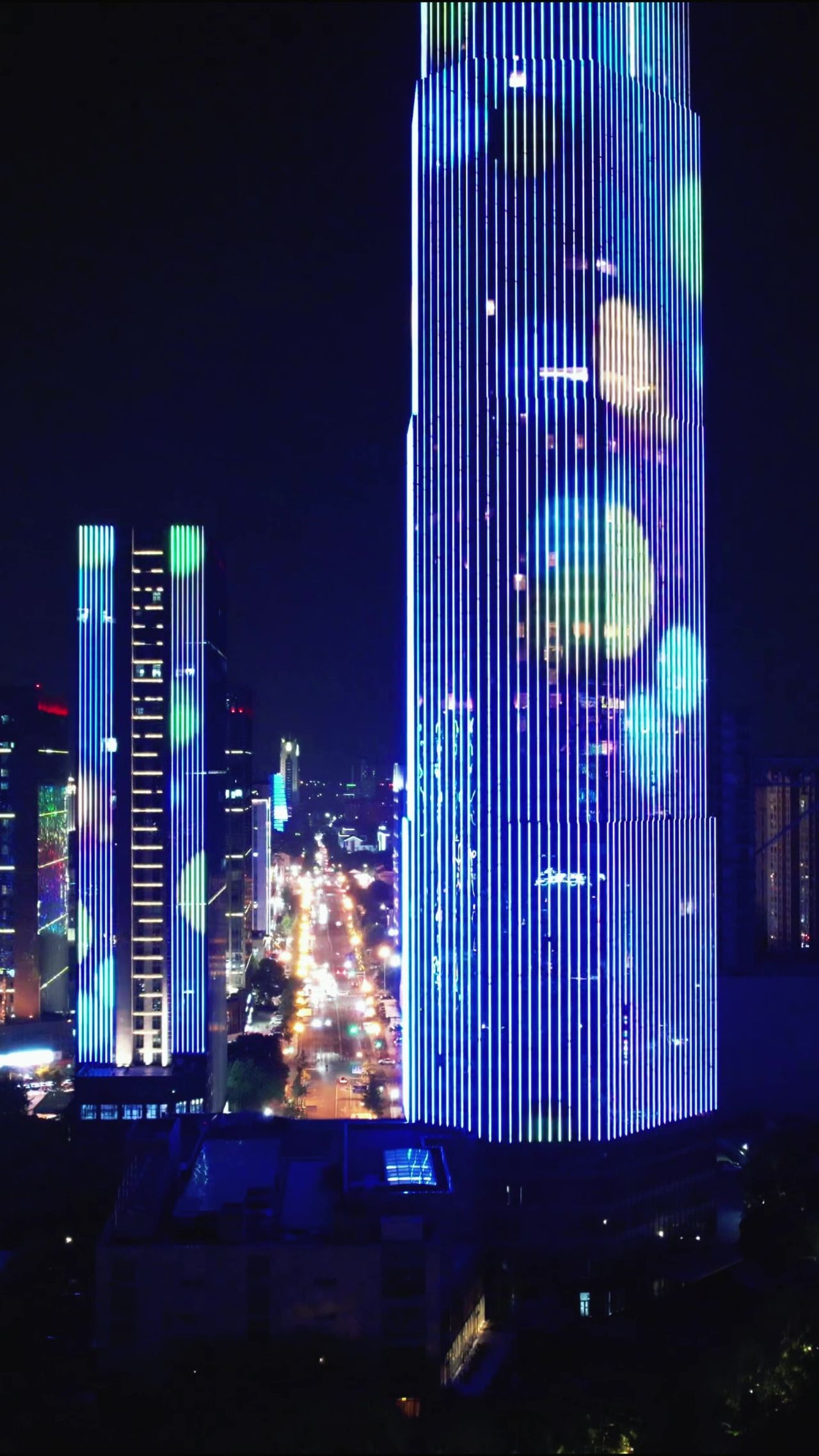 浙江绍兴城市风光地标建筑竖屏航拍 