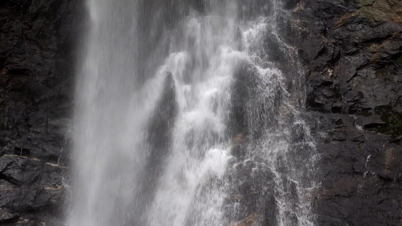 4k瀑布水流河流自然流水山水高山