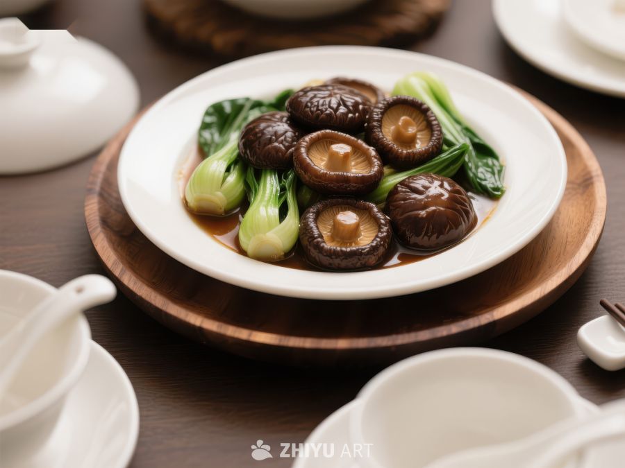 香菇青菜中式美食 1011