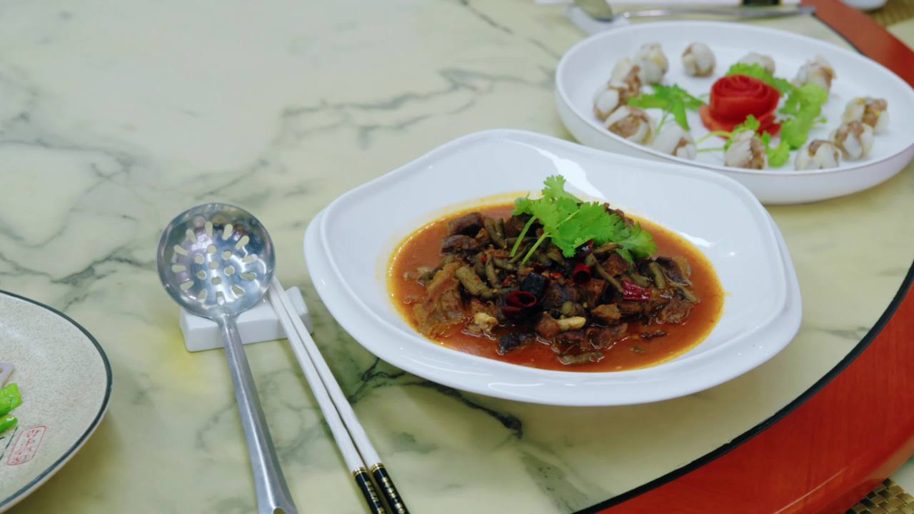 中式美食餐桌特写
