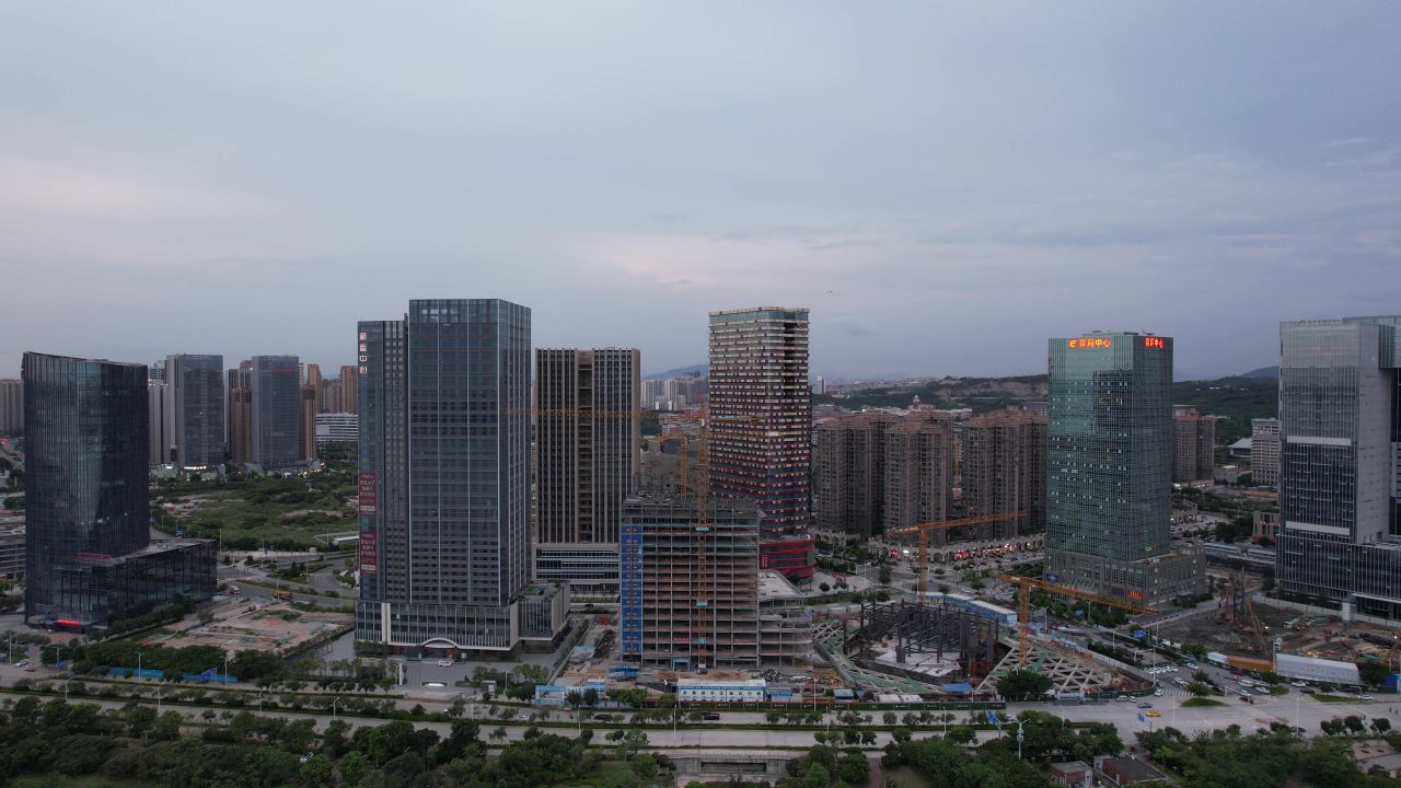 福建泉州城市风光地标建筑航拍