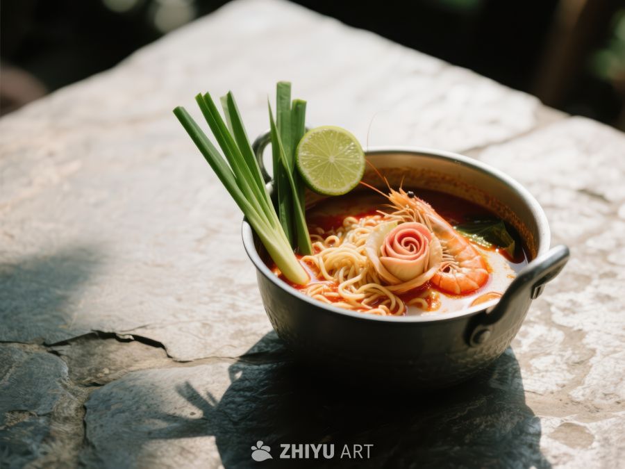 泰式酸辣汤配虾仁与青柠 687