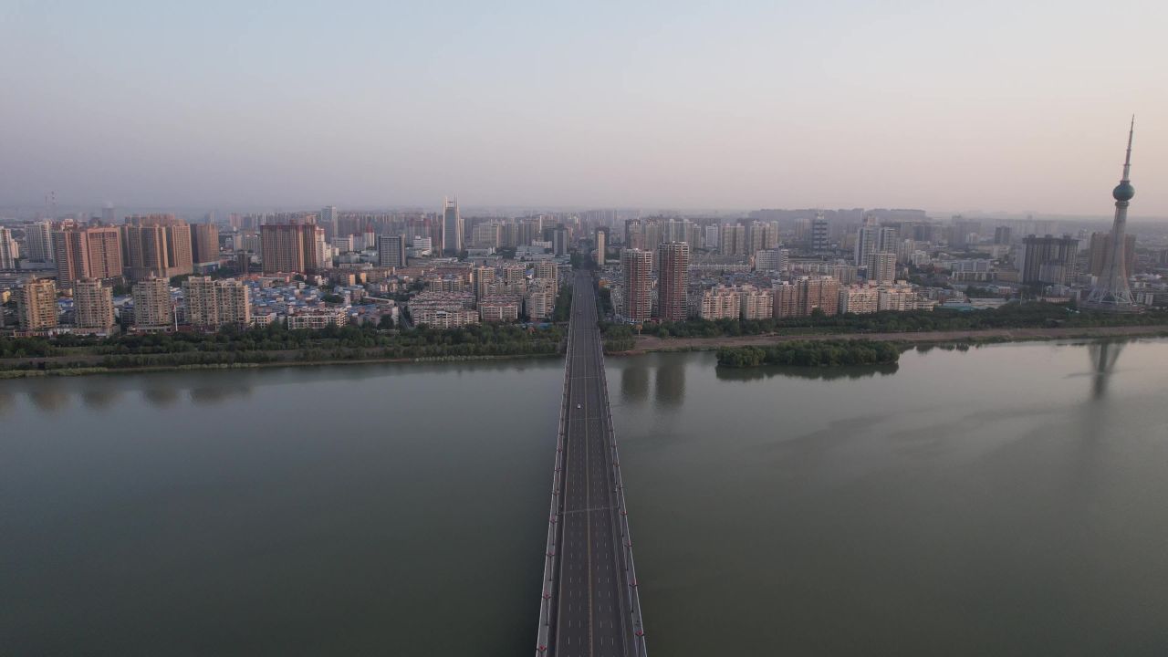 河南洛阳城市风光旅游景区航拍 