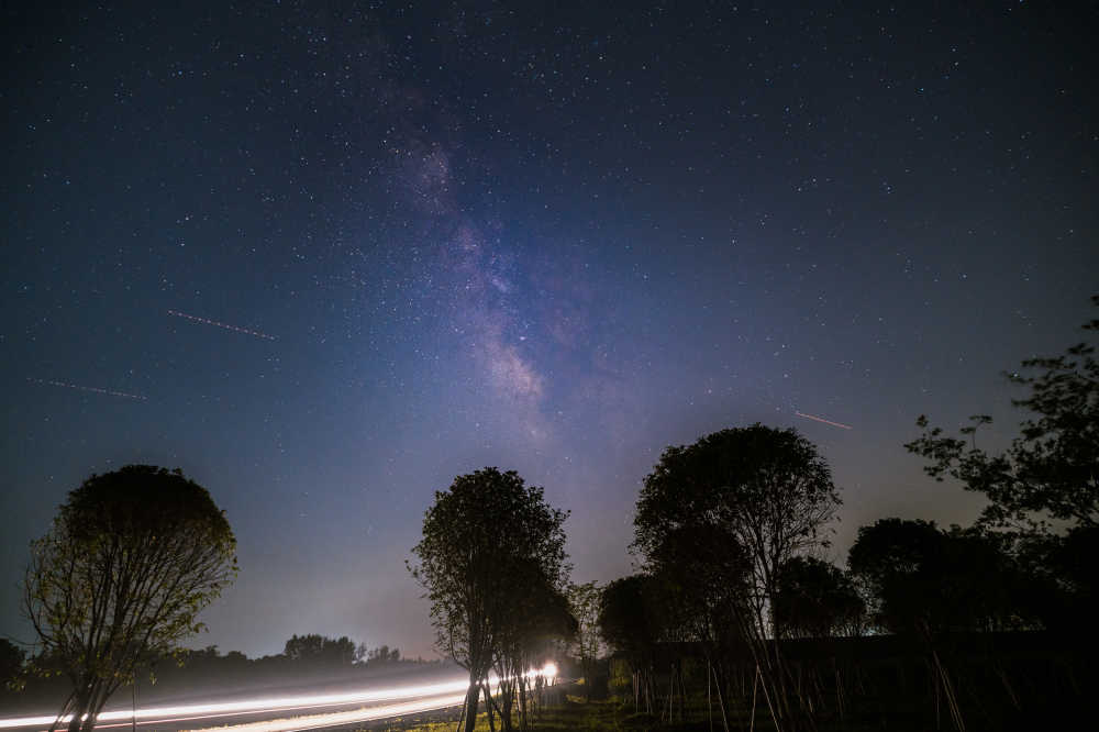天蝎座银河夜景