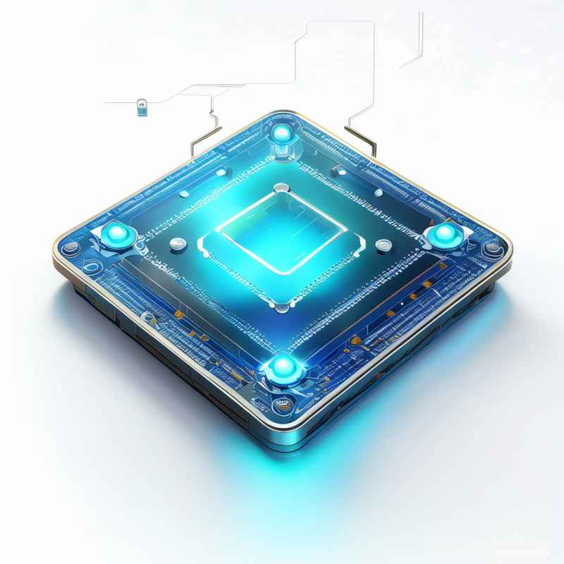 蓝色科技电子元件电路光效 1