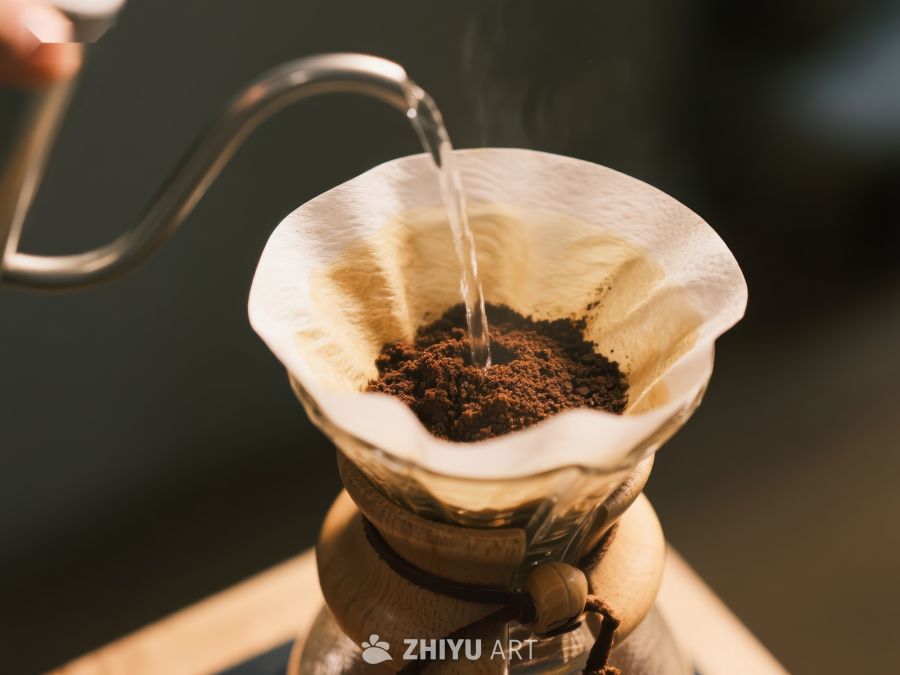 手冲咖啡过程特写 1074