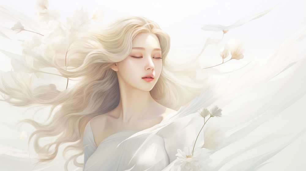 艺术浅白色唯美背景图99