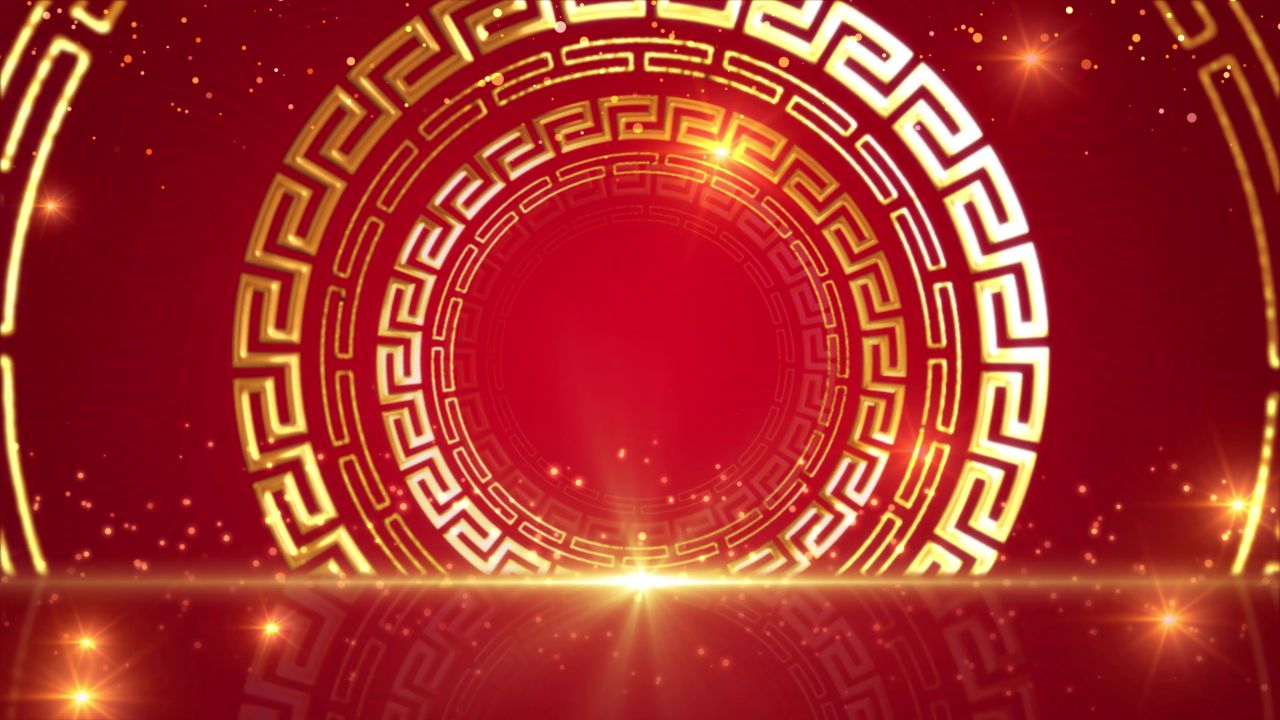 古风背景视频 中国风 意境春天 桃花 水墨 22
