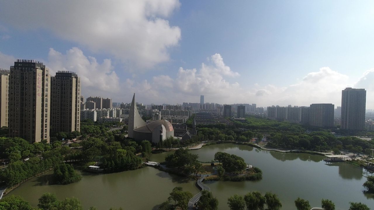 4K延时摄影昆山好人公园