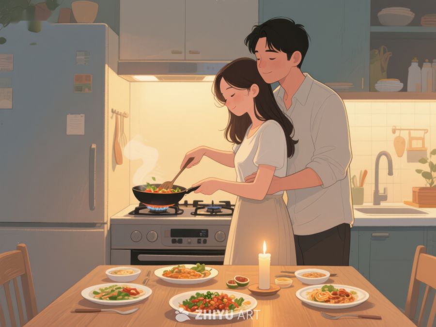 温馨厨房，共度晚餐时光 711