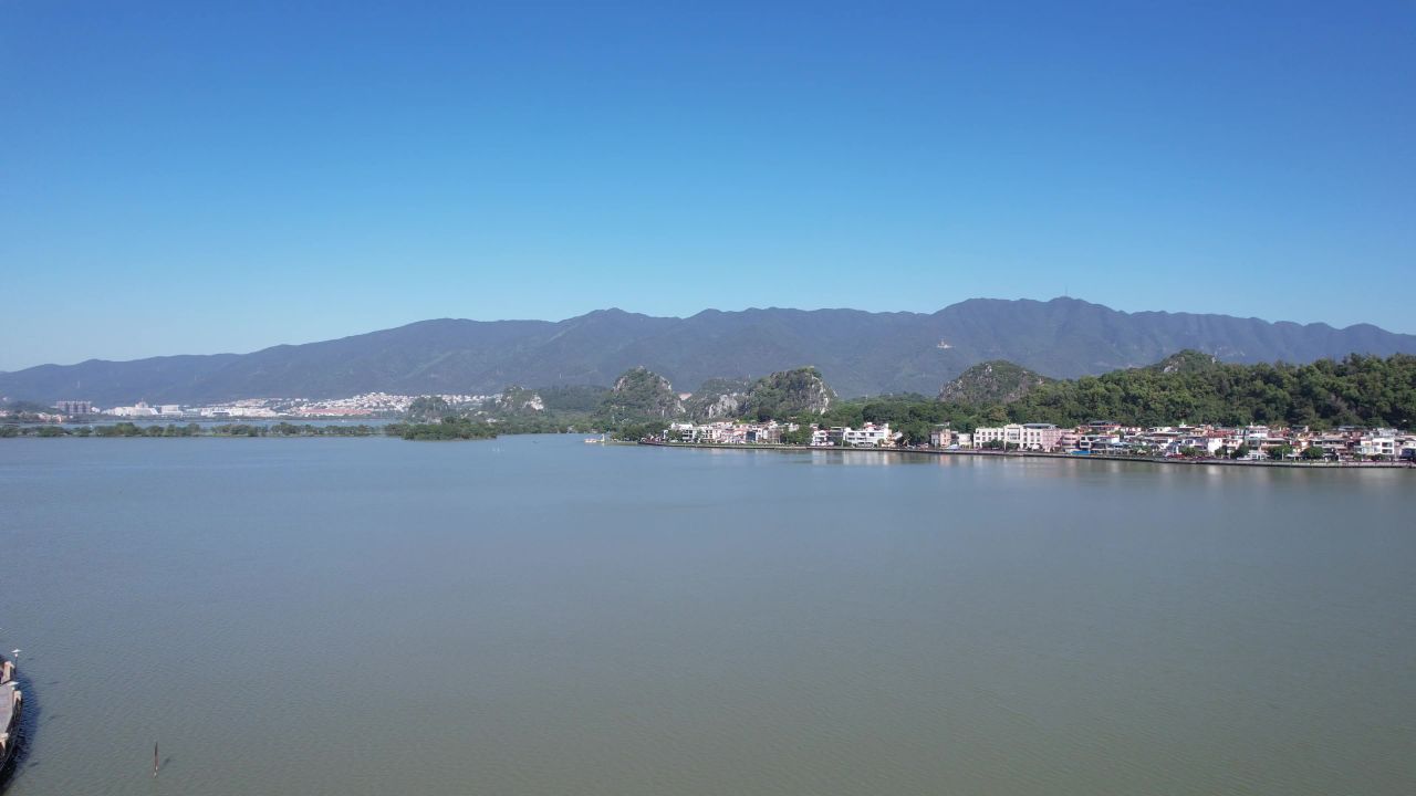 广东肇庆城市风光旅游景区航拍 