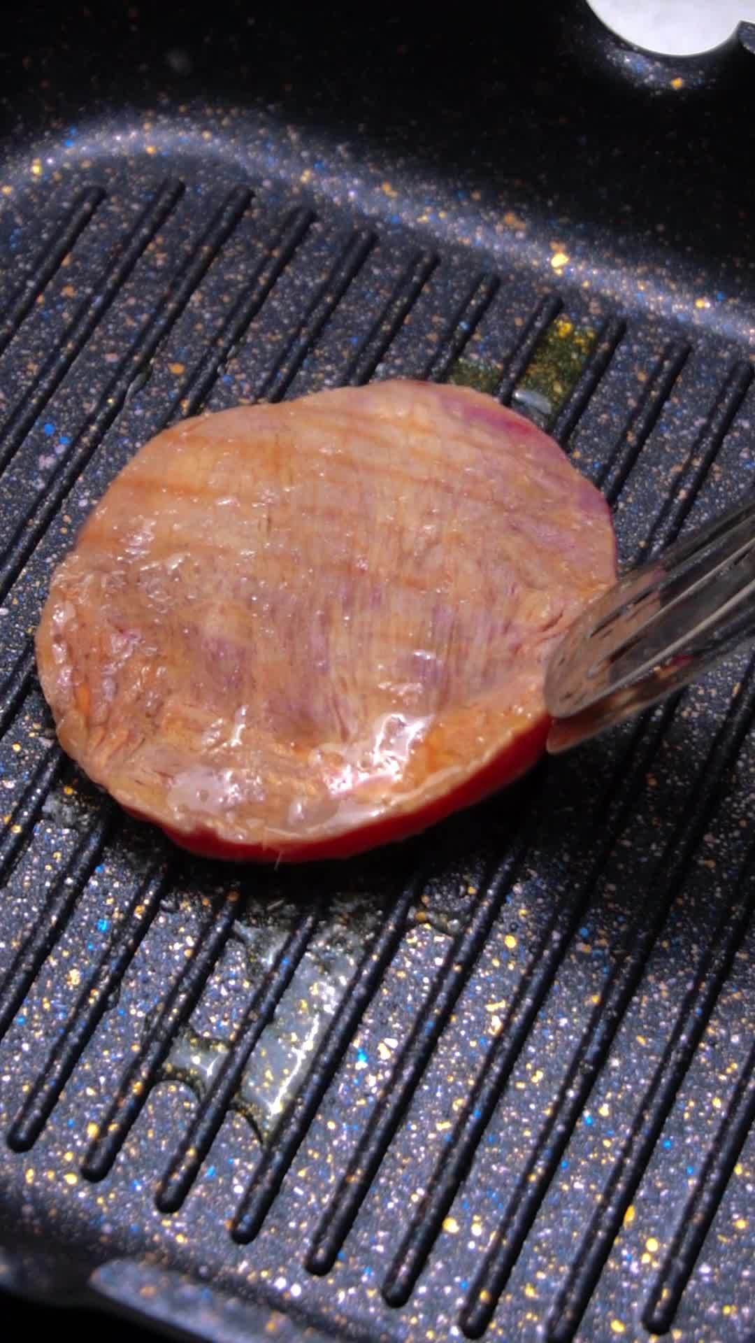 美食煎菲力牛排竖屏