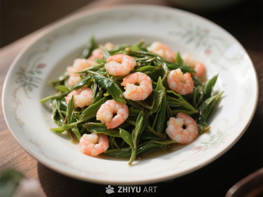 龙井虾仁：清新绿茶与鲜嫩虾肉的完美结合 631