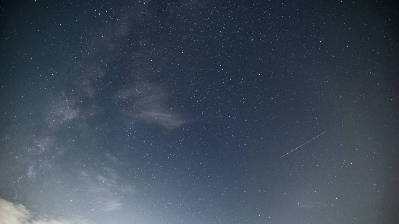 浩瀚宇宙璀璨星空银河延时 8