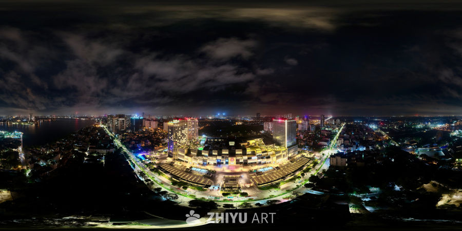 灯火辉煌的城市夜景