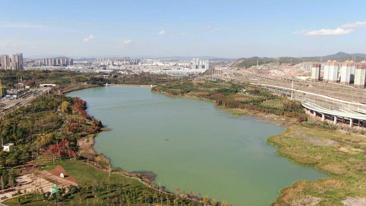 自然风光 河流 风景 航拍