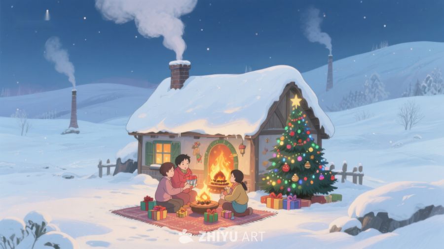 冬夜温馨圣诞小屋 79
