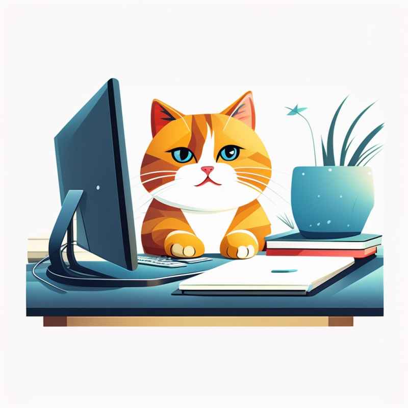 办公室勤劳的猫咪 19