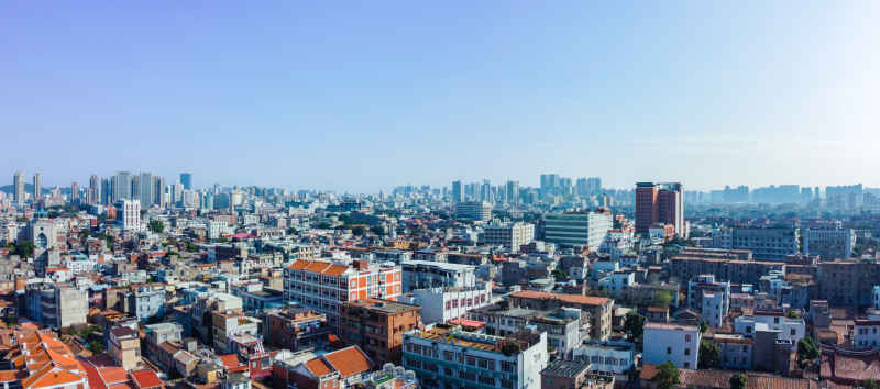 航拍福建泉州古城区建筑风光 3