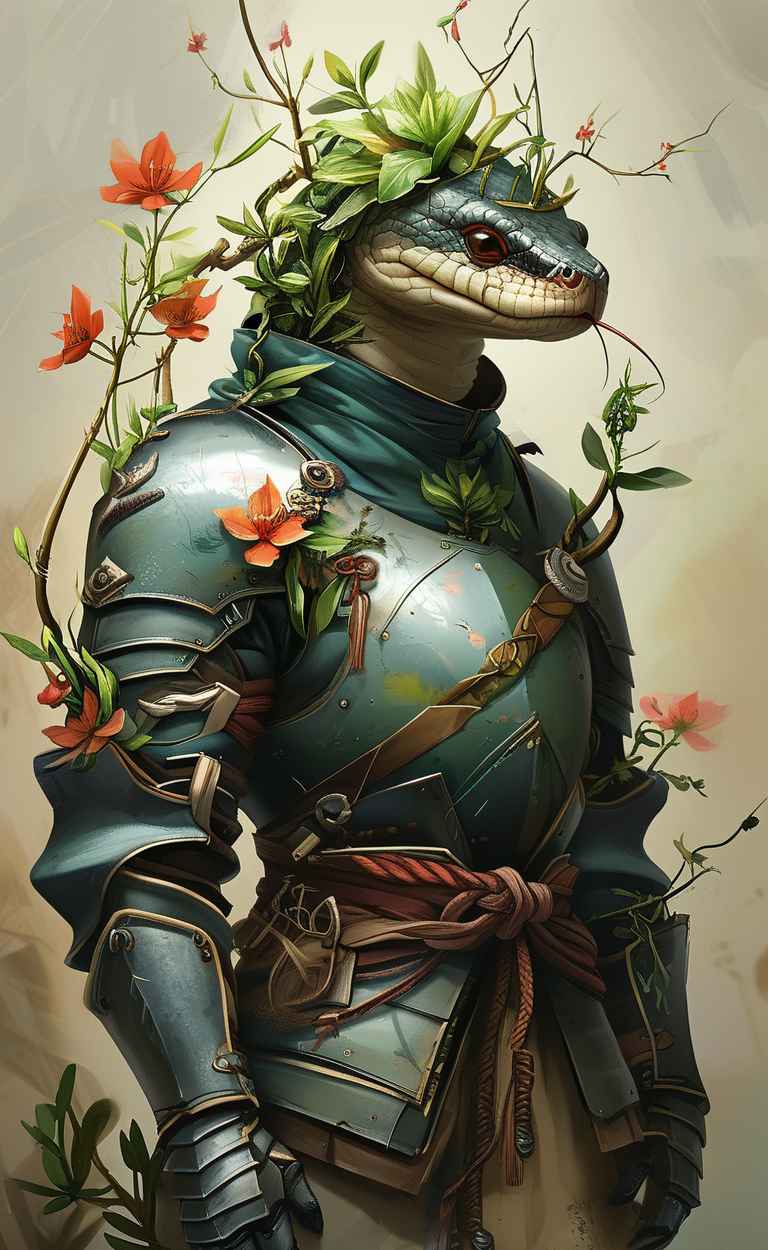 蛇穿铠甲，蛇年 10