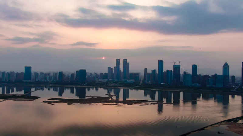 江西南昌城市风光航拍摄影图