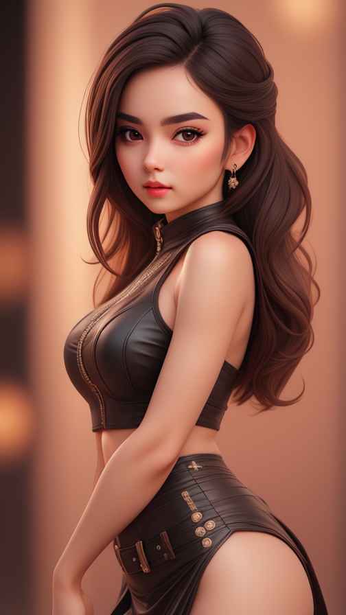 高级感女孩皮衣系列