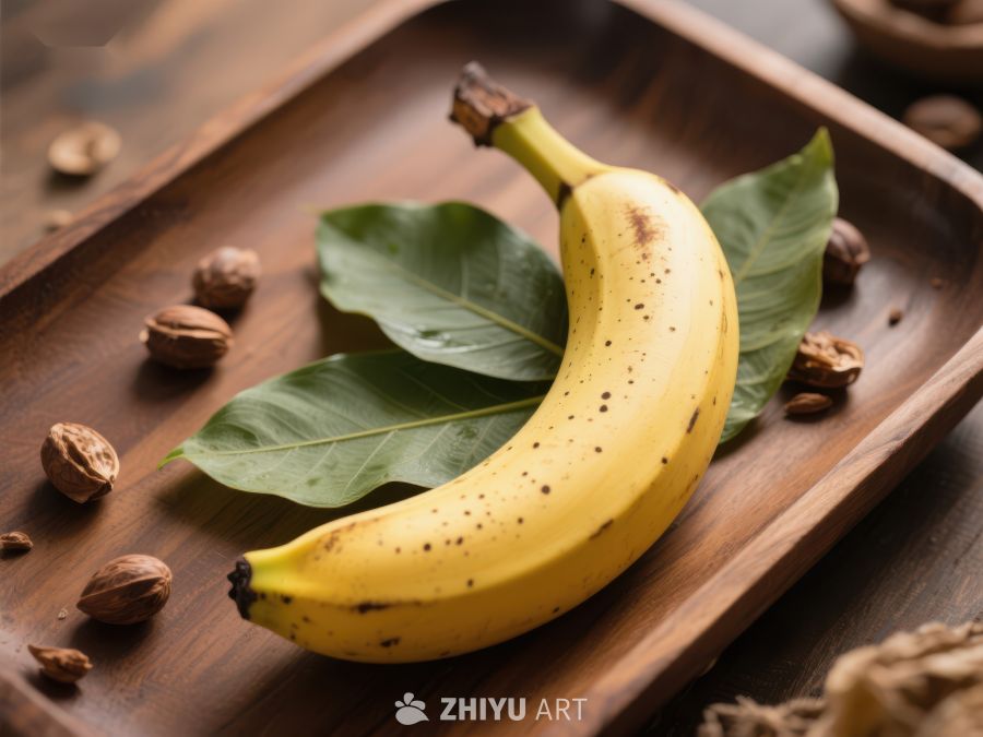 香蕉与坚果的静物组合 479