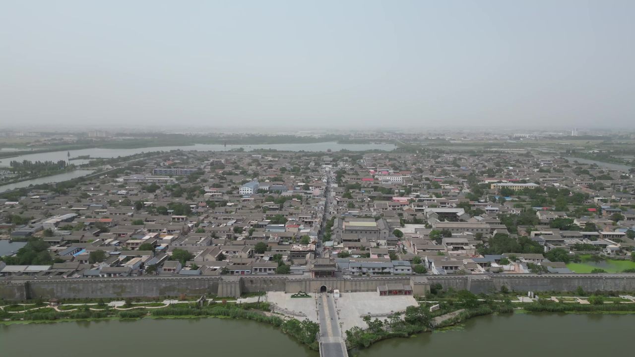 河北邯郸广府古城5A景区航拍