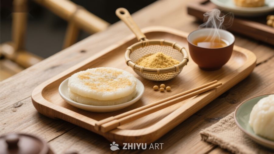 传统美食与茶艺的静谧时光