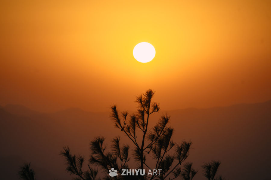 夕阳日暮