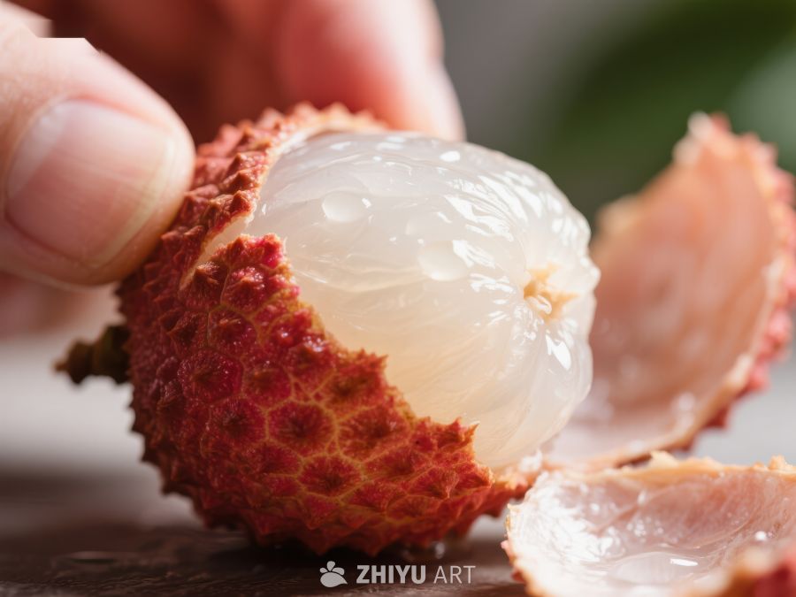 新鲜荔枝剥开展示 662