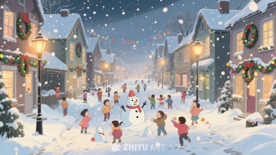 雪中欢庆：小镇的圣诞夜 487