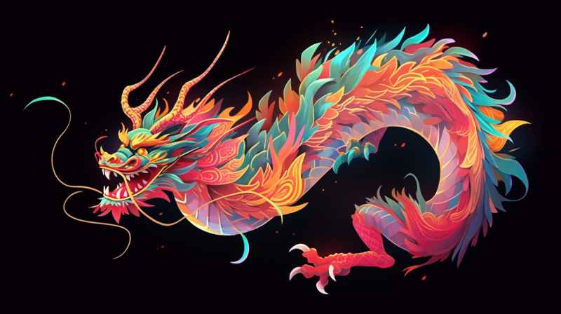 龙年，中国龙，背景图