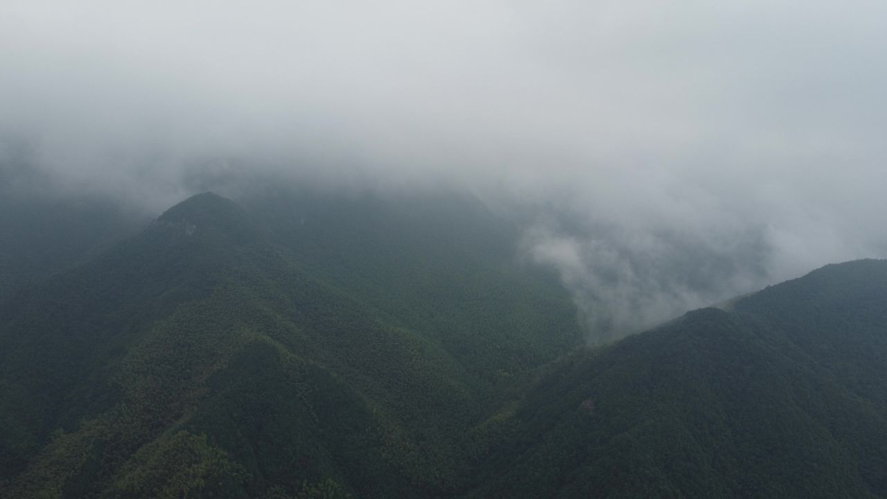 航拍安吉风光