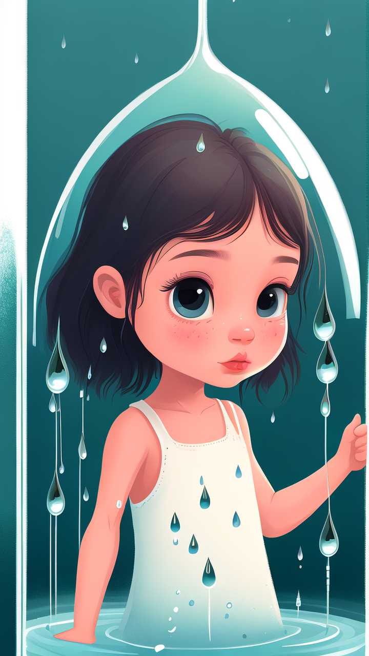 露水插画水滴