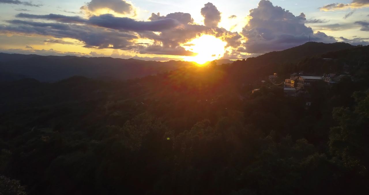 29普洱澜沧景迈山芒景唯美日落航拍