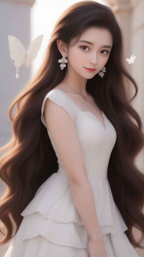 酷酷的白色衣服人像