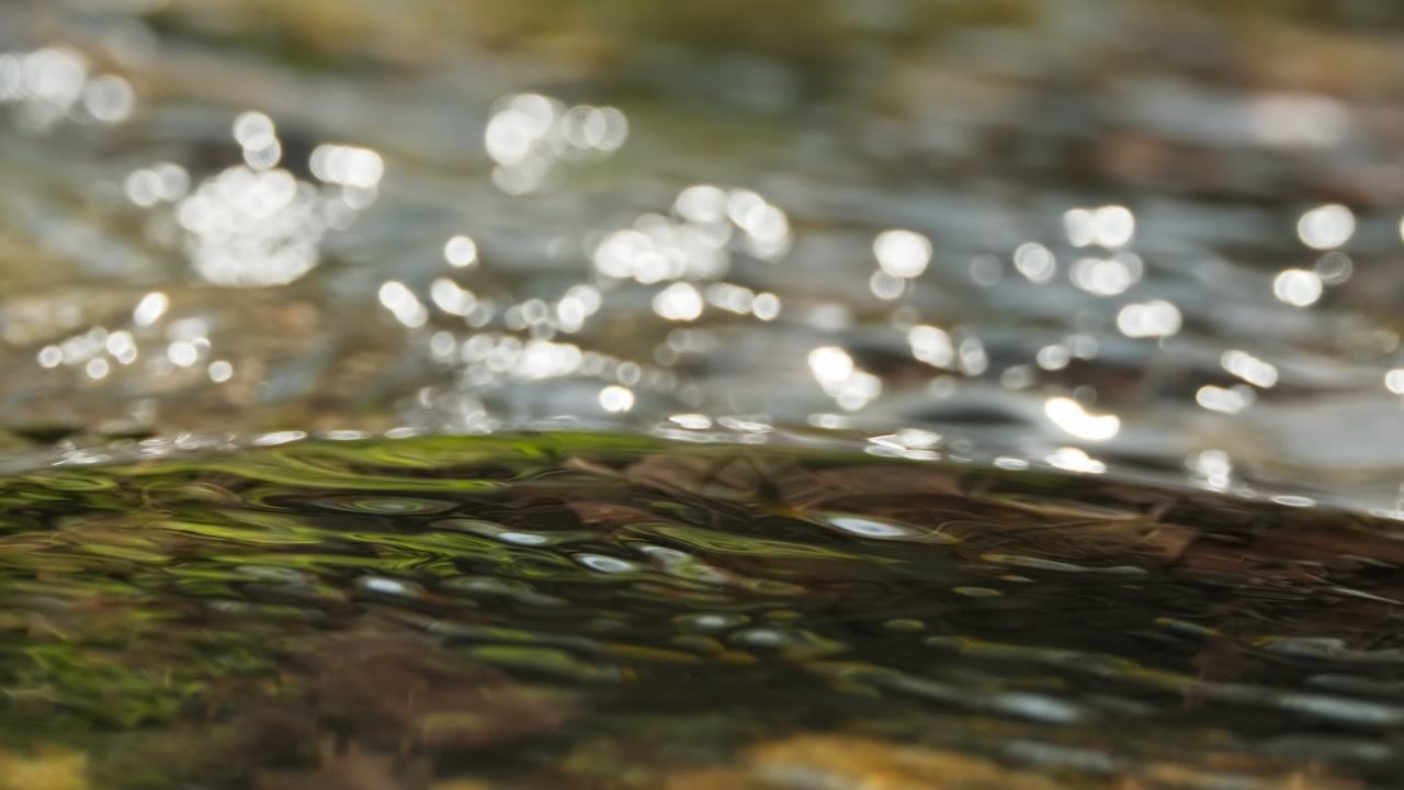 山泉水矿泉水潺潺小溪流水瀑布 38