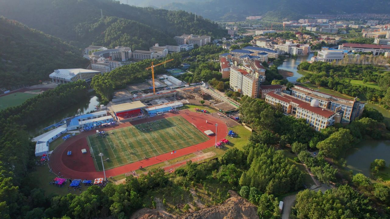 航拍福州闽江学院景观 11