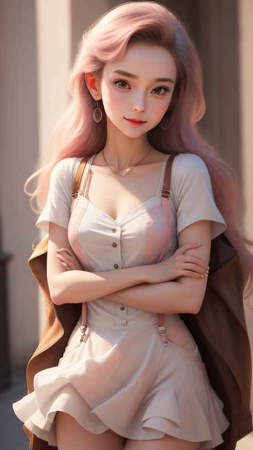 吊带美女
