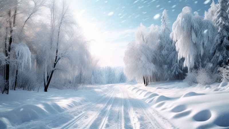 美丽冬季雪景 10