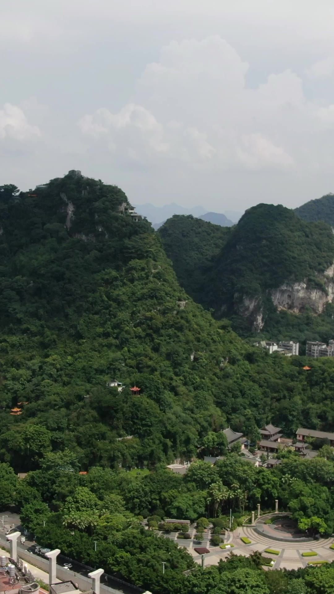 大自然山川河流风光竖屏航拍