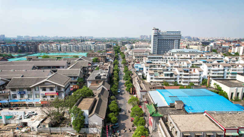 开封城市风光旅游景区航拍图 