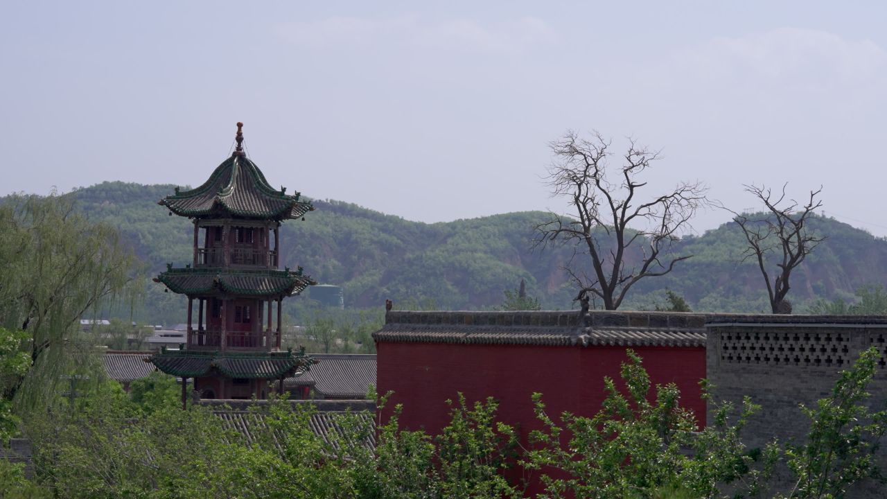 山西晋中灵石县王家大院建筑风光