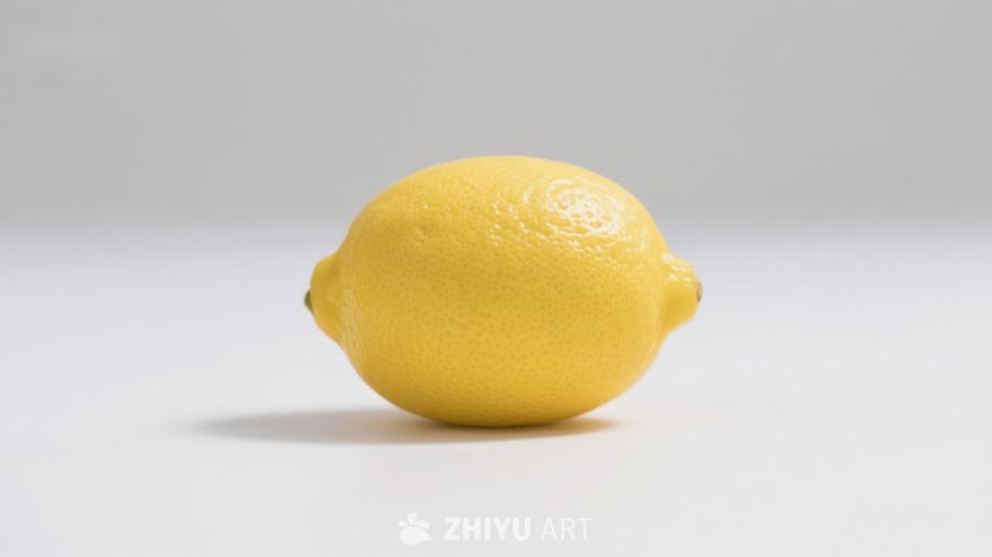 单一柠檬静物摄影
