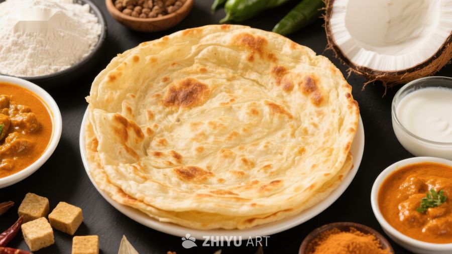 印度美食：烤饼与配菜
