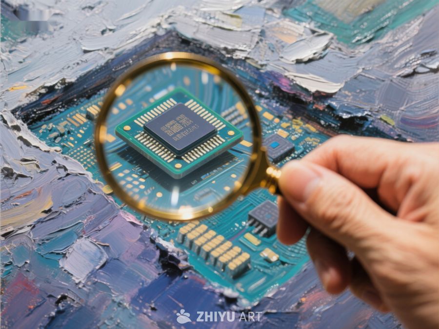 放大镜下的电路板细节 33